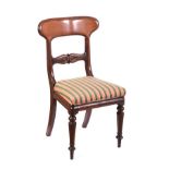 VICTORIAN MAHOGANY SIDE CHAIR