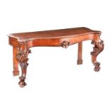 VICTORIAN MAHOGANY CONSOLE TABLE