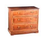 EDWARDIAN MAHOGANY CHEST OF DRAWERS