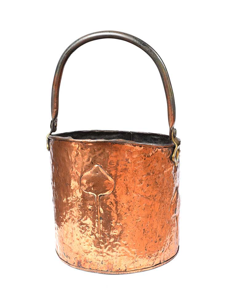 ART NOUVEAU COPPER COAL BUCKET - Image 2 of 5