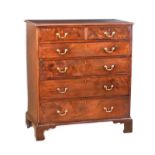 GEORGIAN MAHOGANY CHEST OF DRAWERS