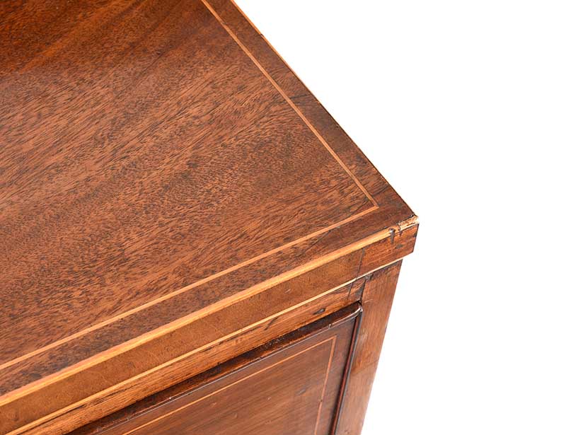 GEORGIAN IRISH MAHOGANY CHEST OF DRAWERS - Image 3 of 6