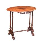 VICTORIAN WALNUT LAMP TABLE