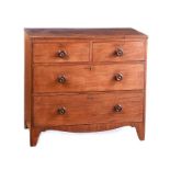 GEORGIAN MAHOGANY CHEST OF DRAWERS