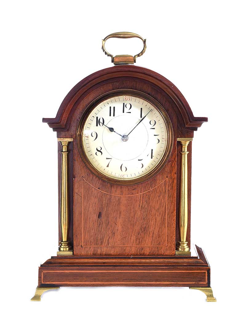 EDWARDIAN MANTEL CLOCK - Image 3 of 5