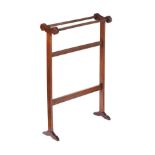 VICTORIAN MAHOGANY TOWEL RAIL