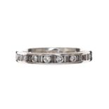 18CT WHITE GOLD DIAMOND HALF ETERNITY