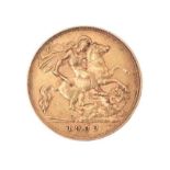 1909 GOLD HALF SOVEREIGN