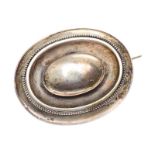 SILVER PLAQUE BROOCH