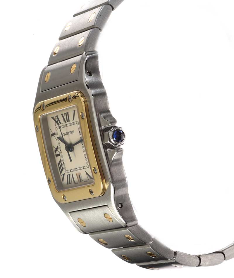 CARTIER 'SANTOS' BI-METAL LADY'S WRIST WATCH - Image 3 of 5