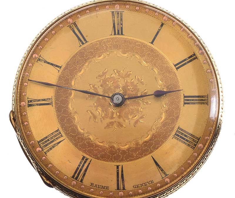 18CT GOLD BAUME OPEN-FACED POCKET WATCH - Image 2 of 2