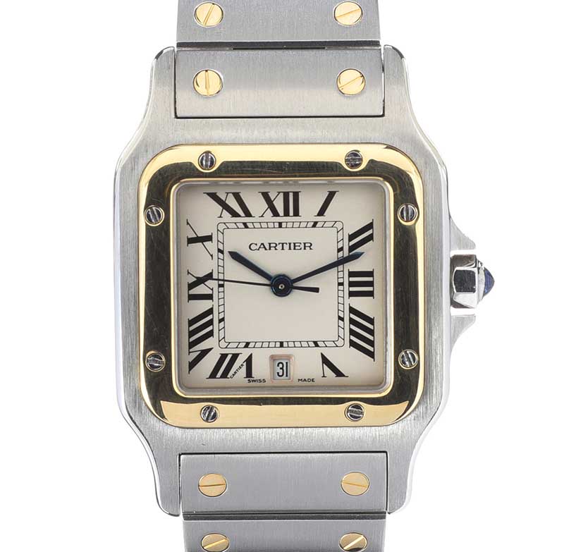 CARTIER 'SANTOS' BI-METAL LADY'S WRIST WATCH - Image 2 of 5