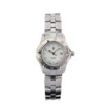 TAG HEUER DIAMOND-SET STAINLESS STEEL LADY'S WRIST WATCH