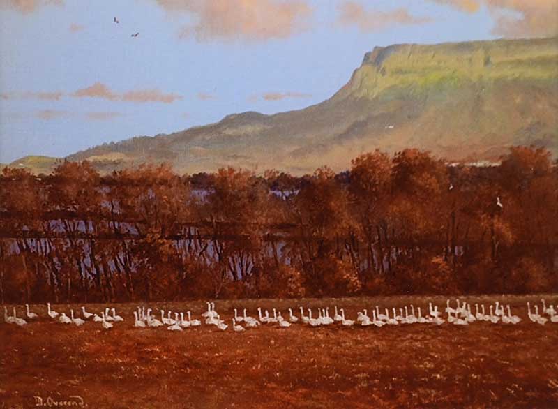 David Overend - BINEVENAGH MOUNTAIN - Coloured Print - 6 x 8 inches - Signed