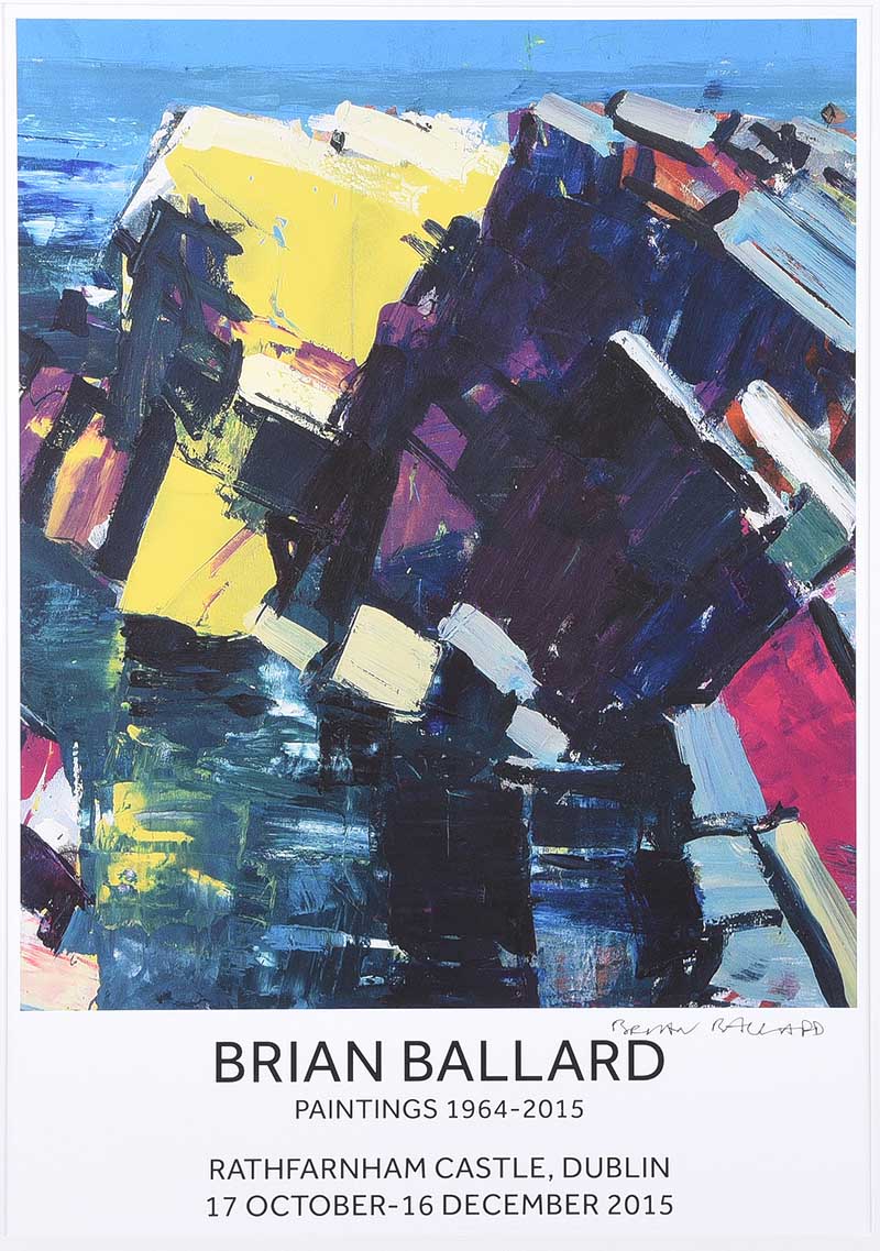Brian Ballard, RUA - RATHFARNHAM CASTLE EXHIBITION, DUBLIN - Coloured Print - 23 x 16 inches -