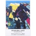 Brian Ballard, RUA - RATHFARNHAM CASTLE EXHIBITION, DUBLIN - Coloured Print - 23 x 16 inches -