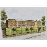 George Berkel - ROYAL BELFAST ACADEMICAL INSTITUTION - Limited Edition Hand Coloured Lithograph (