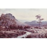 William Cunningham - IN THE MOURNES - Limited Edition Coloured Print (166/250) - 9 x 12 inches -