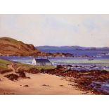 David Overend - PORTBALLINTRAE, COUNTY ANTRIM - Coloured Print - 6 x 8 inches - Signed