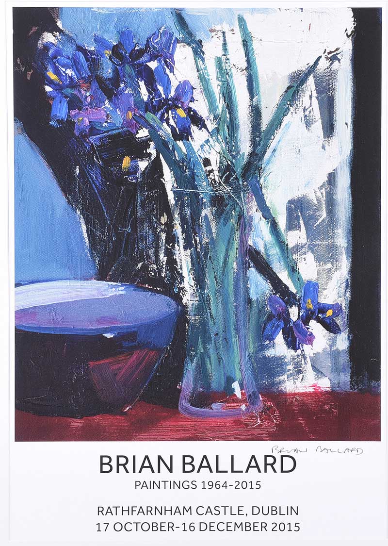 Brian Ballard, RUA - RATHFARNHAM CASTLE EXHIBITION, DUBLIN - Coloured Print - 18 x 15 - Signed