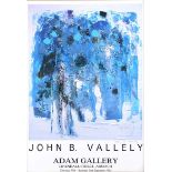 J.B. Vallely - ADAM GALLERY EXHIBITION POSTER - Coloured Print - 19 x 16 inches - Signed