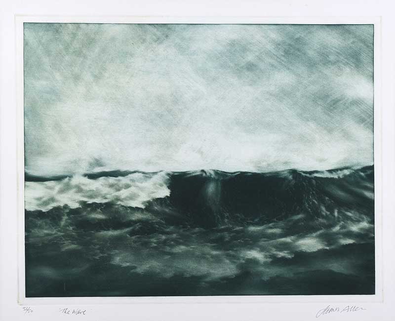 James Allen, RUA - THE WAVE - Limited Edition Coloured Lithograph (36/50) - 14 x 18 inches - Signed