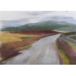 O'Sullivan - ROAD TO THE MOUNTAINS - Pastel on Paper - 19 x 26 inches - Signed