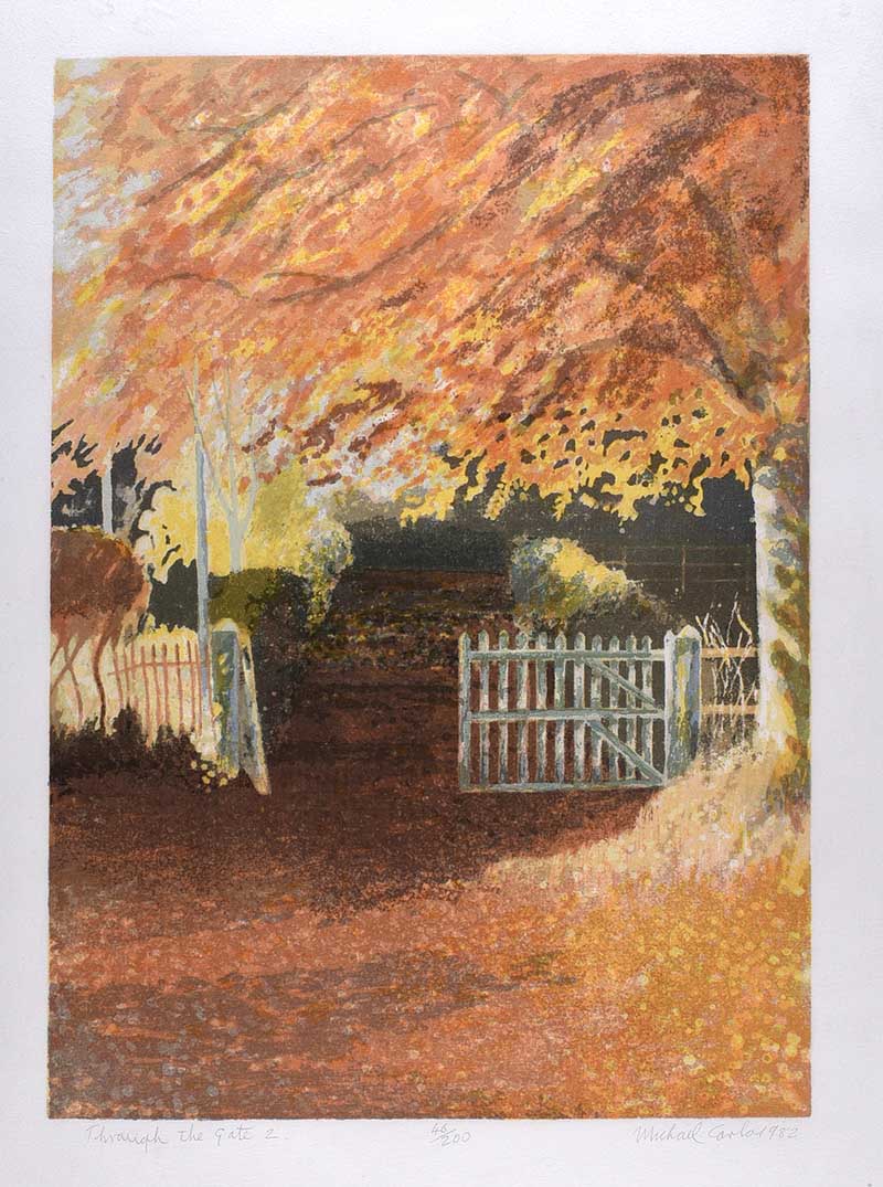 Michael Carlo - THROUGH THE GATE II - Limited Edition Coloured Lithograph (46/200) - 20 x 14