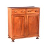 VICTORIAN MAHOGANY LINEN CUPBOARD