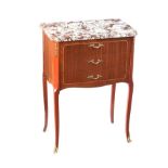 FRENCH STYLE MARBLE TOP PEDESTAL