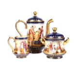 THREE PIECE ROYAL VIENNA COFFEE SET