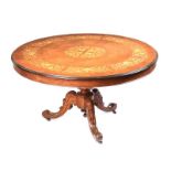 ANTIQUE MARQUETRY INALID CENTRE TABLE