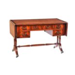 MAHOGANY KNEEHOLE DESK