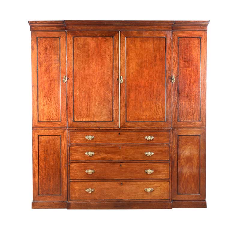 REGENCY MAHOGANY WARDROBE