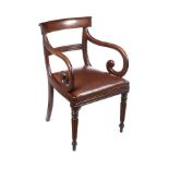 VICTORIAN MAHOGANY ARMCHAIR