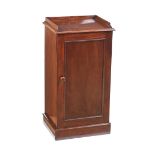 VICTORIAN MAHOGANY BEDSIDE PEDESTAL