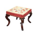 WILLIAM IV TAPESTRY STOOL