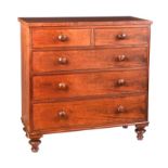 VICTORIAN MAHOGANY CHEST OF DRAWERS