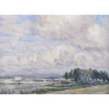 Charles Vincent Lamb, RHA RUA - SUMMER, WEST OF IRELAND - Oil on Board - 10 x 14 inches - Signed