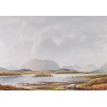 Bobbie Anderson - LOUGH POLLEN, COUNTY GALWAY - Watercolour Drawing - 14 x 21 inches - Signed