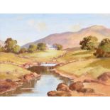 Samuel McLarnon, UWS - RIVER, GLENDUN, COUNTY ANTRIM - Oil on Canvas - 12 x 16 inches - Signed