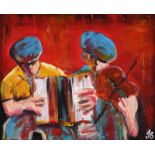 John Stewart - TRAD SESSION - Oil on Canvas - 10 x 12 inches - Signed