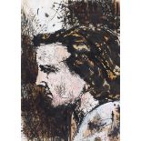 Daniel O'Neill - MALE PORTRAIT - Mixed Media - 8.5 x 6 inches - Signed