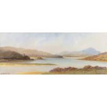 George W. Morrison - SHEEPHAVEN - Watercolour Drawing - 9 x 22 inches - Signed