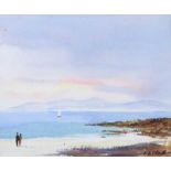 Frank A. Clarke - SUMMER CONNEMARA - Watercolour Drawing - 11.5 x 14 inches - Signed