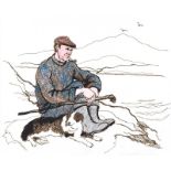 James MacIntyre, RUA - INISHLACKEN SKETCH - Watercolour Drawing - 9 x 11 inches - Signed