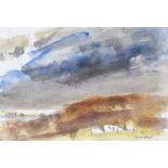 Basil Blackshaw, HRHA HRUA - LANDSCAPE - Watercolour Drawing - 8 x 11 inches - Signed