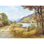 Denis Thornton - KYLEMORE LOUGH, COUNTY GALWAY - Oil on Canvas - 18 x 24 inches - Signed