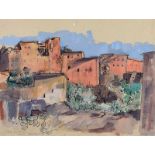 Lindy Guinness - MOROCCO - Watercolour Drawing - 11 x 15. inches - Signed