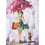 Lorna Millar - A GOOD DAYS SHOPPING - Oil on Board - 16 x 12 inches - Signed